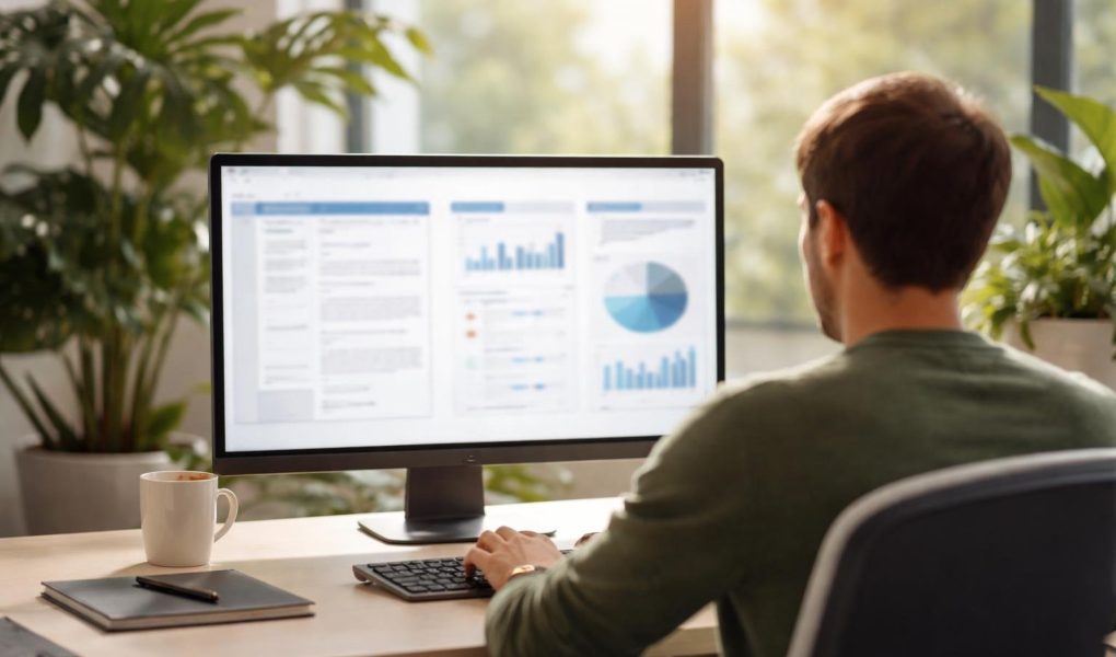 personne-ordinateur-bureau-plantes-fenetre