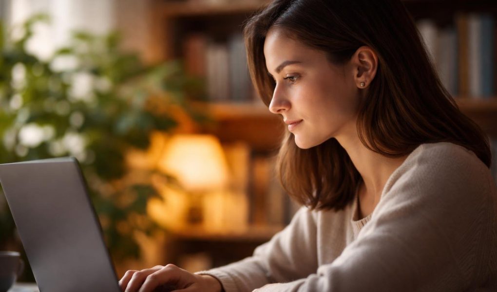 personne-ordinateur-livres-plantes