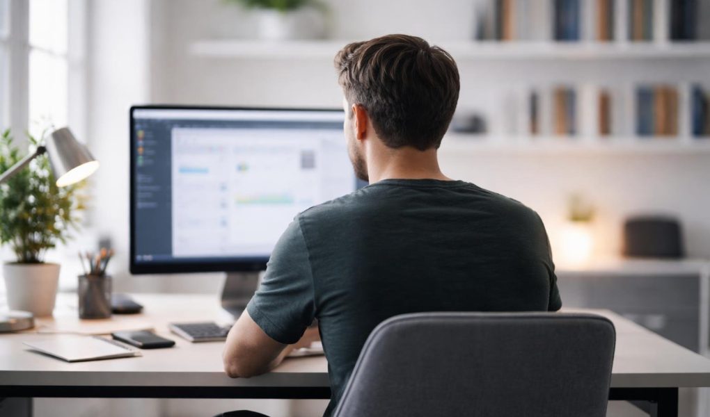 personne-bureau-ordinateur-environnement-minimaliste