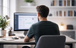 personne-bureau-ordinateur-environnement-minimaliste