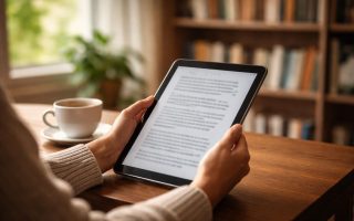 personne-cafe-tablette-bibliotheque