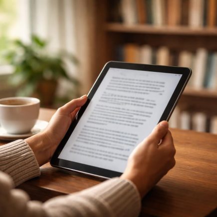 personne-cafe-tablette-bibliotheque