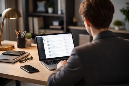 bureau-moderne-ordinateur-personne-assise