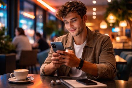 jeune-cafe-smartphone-neons