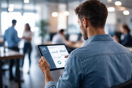 personne-dos-tablette-bureau-moderne