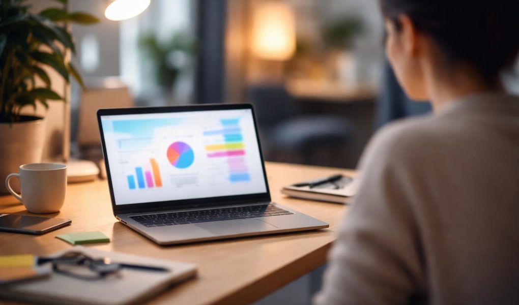 bureau-moderne-ordinateur-portable-presentation