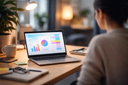 bureau-moderne-ordinateur-portable-presentation